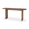 Grier Medium Brown Solid Wood w/ Cane Console Table