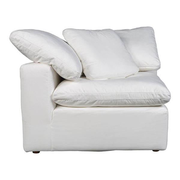 Moe's Terra Condo Corner Chair in Cream White