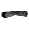 Clay Classic L-Shaped Modular Sectional in Light Grey