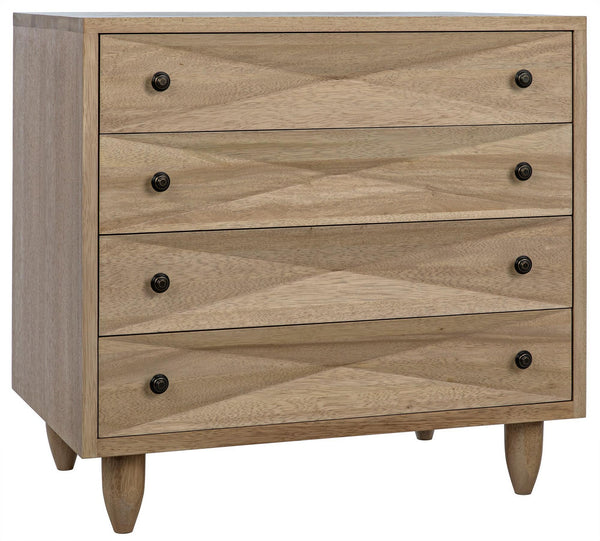 Diamond Chest in Washed Walnut Finish
