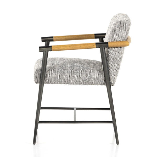 Rowen Dining Chair In Thames Raven