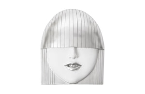 Fashion Faces Wall Art, Large, Smallallile, White And Silver Leaf