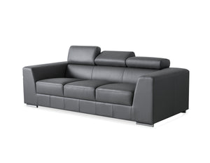 Icon Sofa in dark grey premium leather