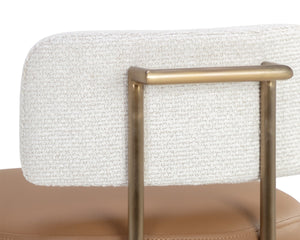 LARISSA BARSTOOL - NAPA COGNAC / RHEA LIGHT BARLEY