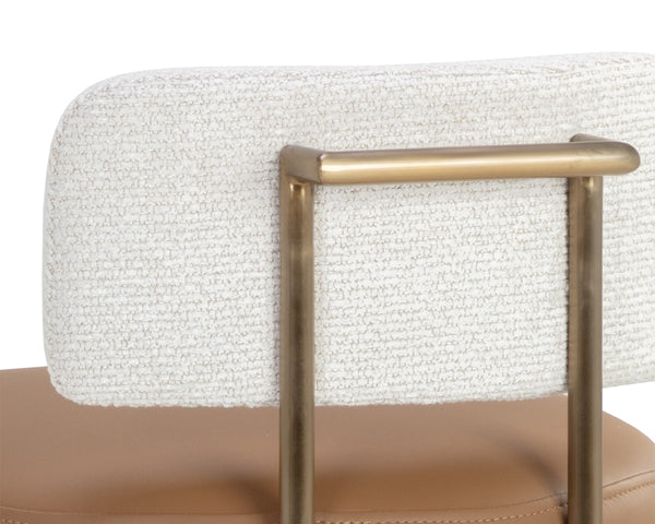 LARISSA BARSTOOL - NAPA COGNAC / RHEA LIGHT BARLEY