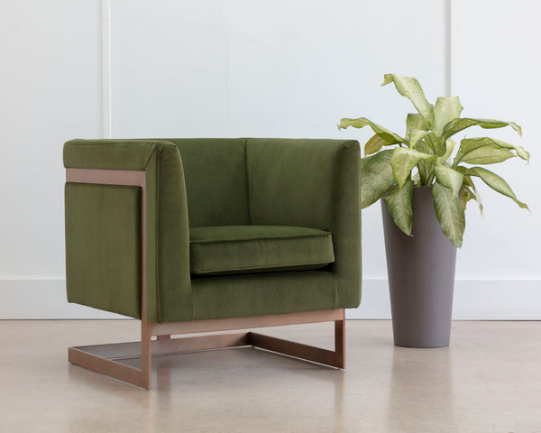 YVETTE ARMCHAIR - GOLD - MEG OLIVE