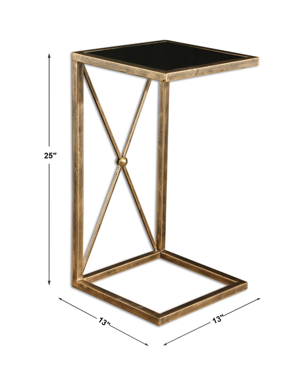 Zafina Gold Side Table