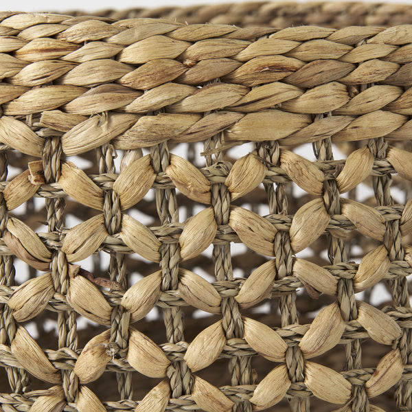 Dakota 15.0L x 15.0W x 11.8H (Set of 3) Medium Brown Seagrass Round Basket