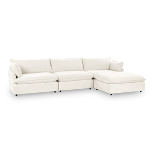 Caplan 4-Piece Modular Sectional in Elite-Ivory