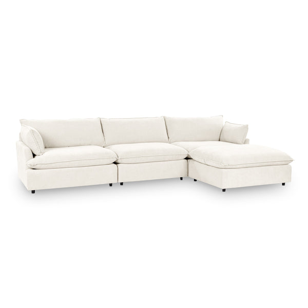 Caplan 4-Piece Modular Sectional in Elite-Ivory