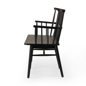 Aspen Bench In Matte Black