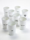 Eight Small Vases - Blanc