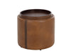BORELLI STORAGE OTTOMAN - TOBACCO TAN / AUTUMN CHESTNUT