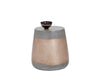 ARIES SIDE TABLE - CONCRETE - GOLD