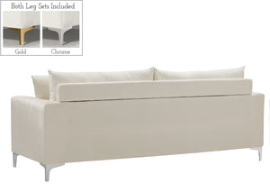 Lucy Sofa In Cream Velvet