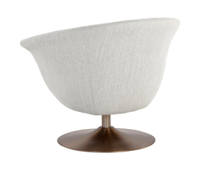 CARINE SWIVEL LOUNGE CHAIR - MINA TAUPE