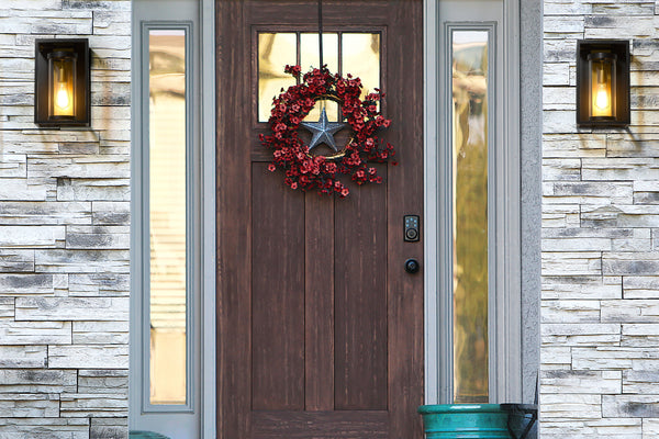 Dunbroch 1 Light Outdoor Wall Sconce in Deep Bronze + Outdoor Brass Finish