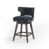Task Swivel Counter Stool in Modern Velvet