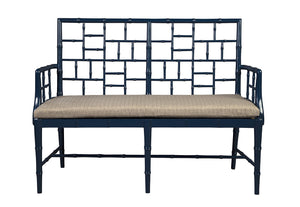 Blue Belleville Settee