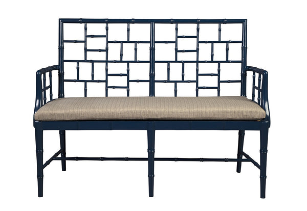 Blue Belleville Settee