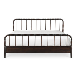 Moe's Vivian King Bed in Dark Brown
