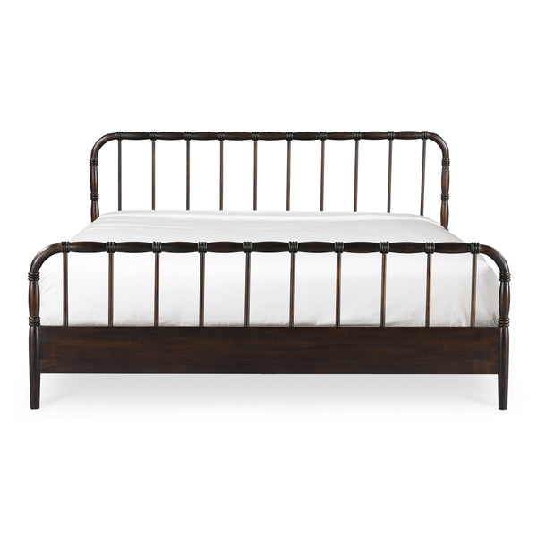 Moe's Vivian King Bed in Dark Brown
