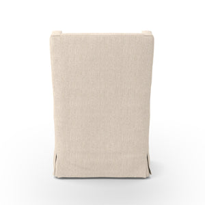 Swivel Wing Chair In Jette Linen