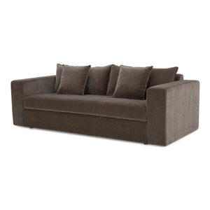 Moe's Kiran Sleeper Sofa in Warm Charcoal Velvet
