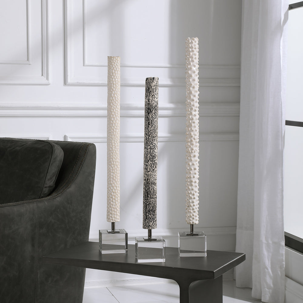 Makira Cylindrical Sculptures, S/3