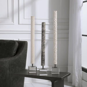 Makira Cylindrical Sculptures, S/3