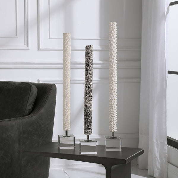 Makira Cylindrical Sculptures, S/3