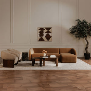 Moe's Bailey Nesting Coffee Table in Deep Brown