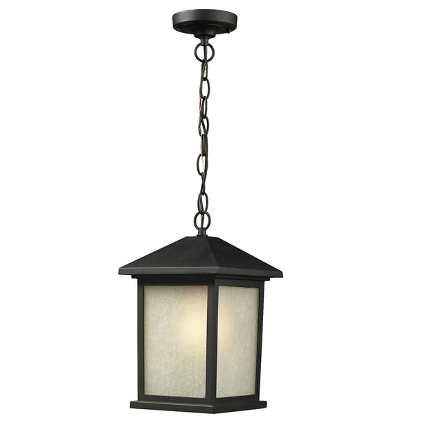 Holbrook Outdoor Chain Light in Black Finish