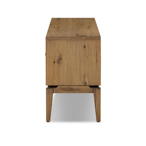 Bergstrom Media Console - Warm Natural Oak Veneer