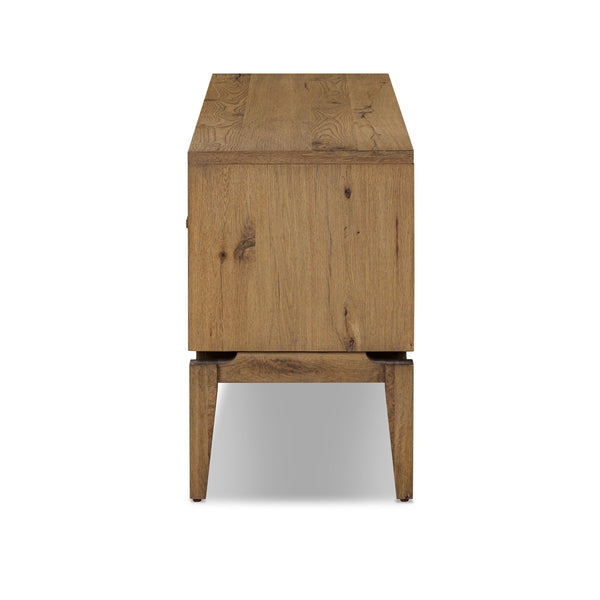 Bergstrom Media Console - Warm Natural Oak Veneer