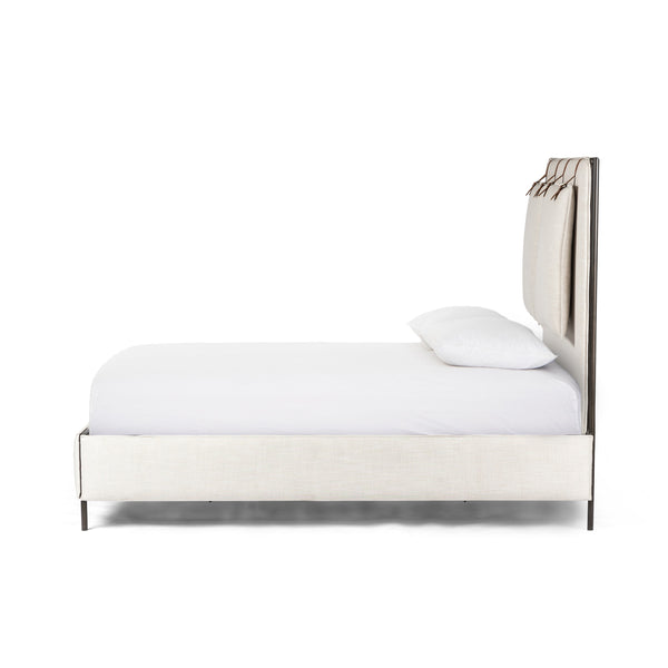 Leigh Bed In Hockney Ivory In King