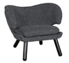 Valerie Sungkai/Mindi Chair in Charcoal Black with Ocean Grey Fabric