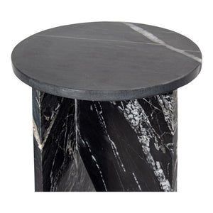 Grace Accent Table in Black Marble