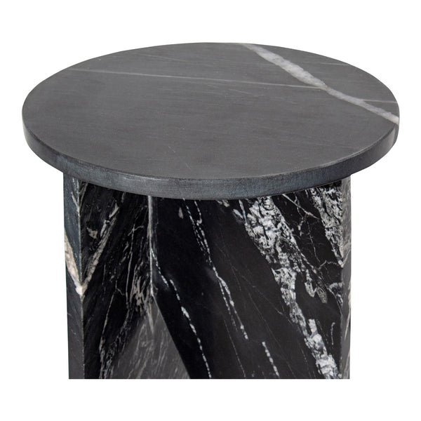 Grace Accent Table in Black Marble