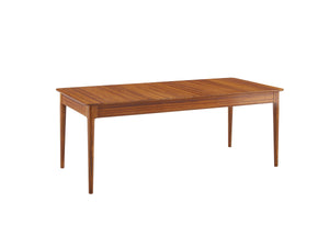 Erikka 110" Double-Leaves Extensible Dining Table, Amber