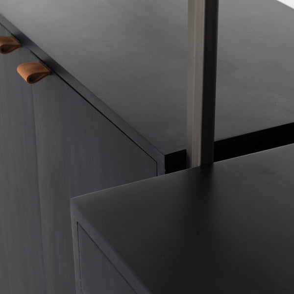 Trey Modular Wall In 2 Bookcase In Desk In Black