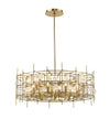 Garroway 9 Light Chandelier in Aged Brass Finish