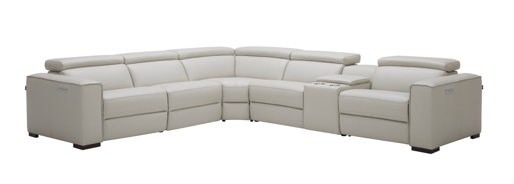 Killian Motion Sectional in Silver Grey