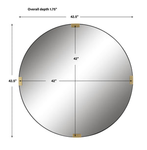 Clip Modern Round Mirror
