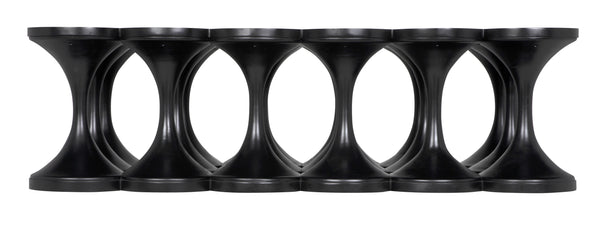 Jericho Mahogany Coffee Table in Hand-Rubbed Black