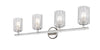Dover Street 4 Light Vanity in Polished Nickel Finish
