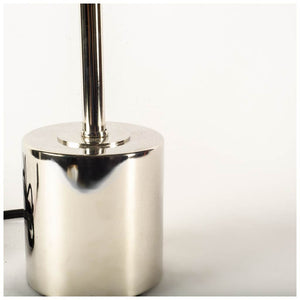 Mooney (17.5"H) Metallic-Silver Metal Shade-less Table Lamp