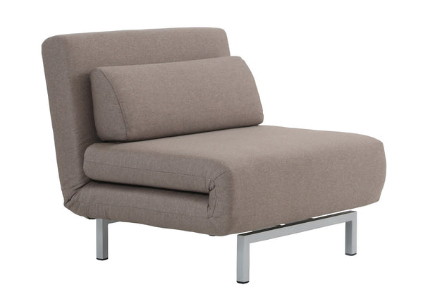 Jaidan Chair Bed in Beige Fabric