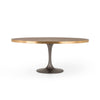 Evans Oval Dining Table - Reclaimed Burnt Oak