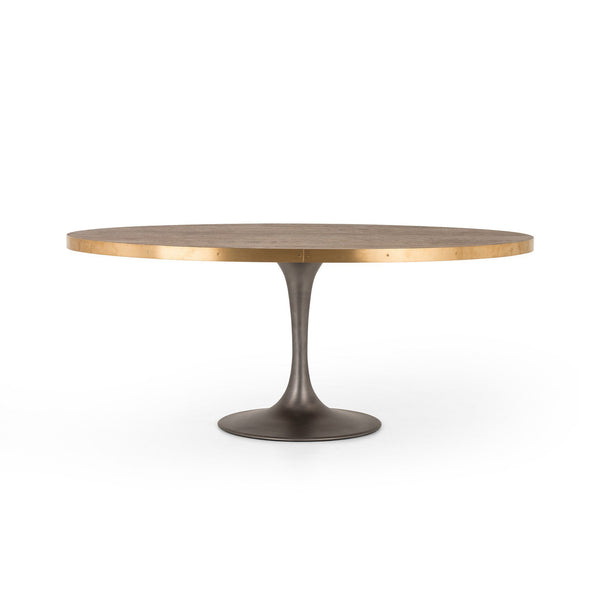 Evans Oval Dining Table - Reclaimed Burnt Oak
